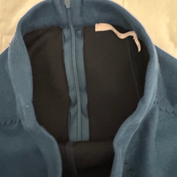 blue skirt suede brand Mi Ami size small zipper back - Picture 2 of 4